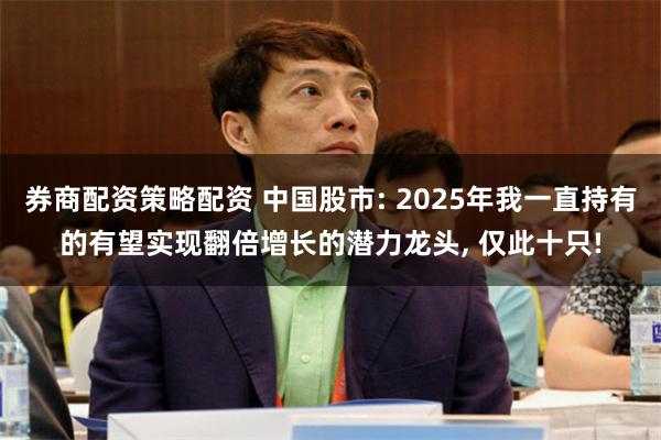 券商配资策略配资 中国股市: 2025年我一直持有的有望实现翻倍增长的潜力龙头, 仅此十只!