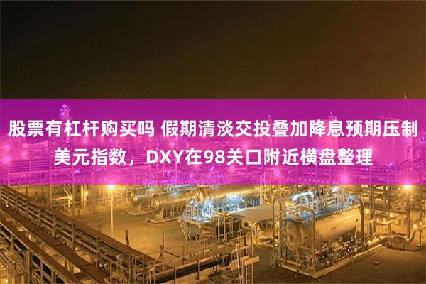 股票有杠杆购买吗 假期清淡交投叠加降息预期压制美元指数，DXY在98关口附近横盘整理
